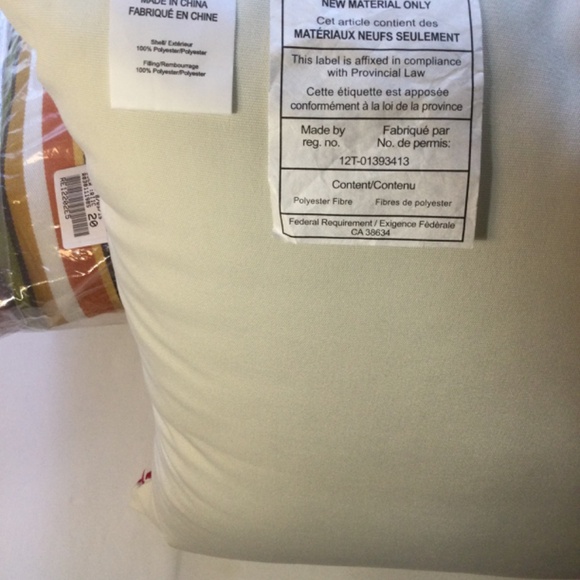 New Pottery barn outdoor pillows Embroidered, white and pink,  20 x 20. - Picture 2 of 4